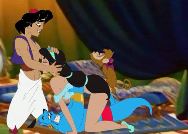 2413 Взрослые рисунки про Алладина.