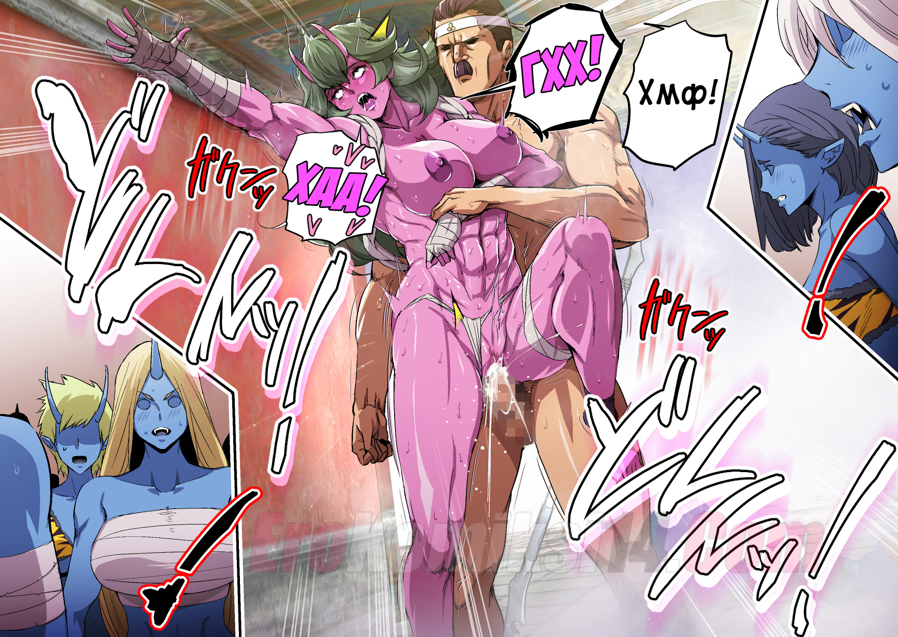 9 Порно комикс Дядя экзорцист vs остров демонов.