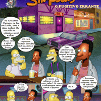 Прикольный порно комикс «Симпсоны: Скитания беглеца. Выпуск первый».