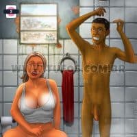 Порно комикс Семейка из трущоб. Часть 2: Совмещенная ванная комната.