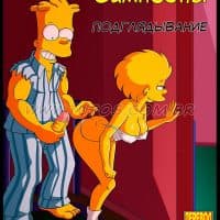 Порно комикс «Симпсоны. Часть 5: Подглядывание».
