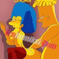 Порно комикс Симпсоны: У моего сына огромен.