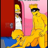 Порно комикс Симпсоны. Часть 40: Секс на веб-камеру.